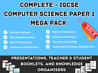 IGCSE - Computer Science Paper 1 – MEGA PACK