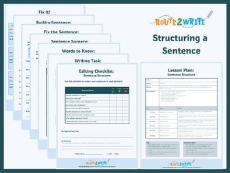 Sentence Structure Made Simple – 7 PDF Resources | Build Strong Writers (Gr. 4–6)