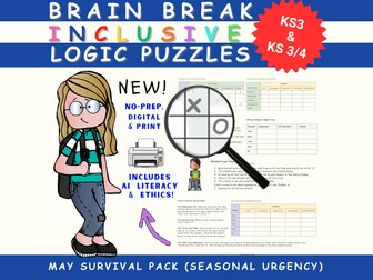 Brain Break | Inclusive (Neurodivergent & Dyslexia) Logic Puzzles