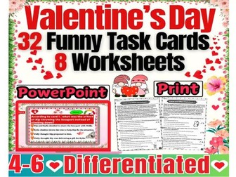 Valentine's Day Reading  Comprehension