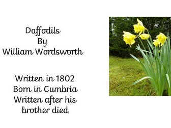 Daffodil - Wordsworth poetry