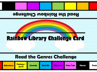 Rainbow Reading Challenge Cards