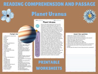 Exploring Uranus: Engaging Reading Passage with Thought-Provoking Questions