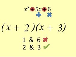 Factorising Single & Double brackets | Teaching Resources