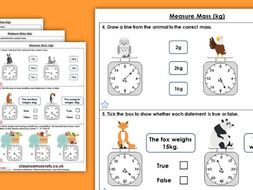 year 2 measure mass kg summer block 4 maths homework extension teaching resources