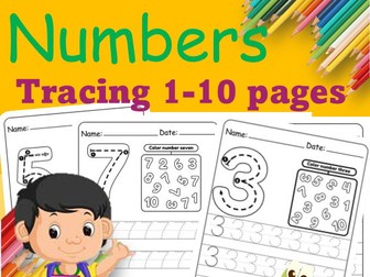 Number Tracing and Coloring for Kids (0–10)