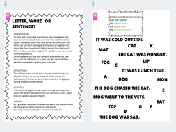Letter, word or sentence?