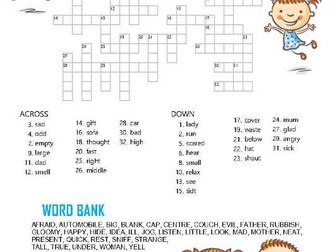 SYNONYM CROSSWORD