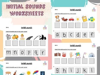 Initial Sounds Cut and stick activity