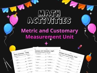 Customary & Metric Measurement Conversions