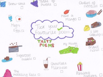 Tasty poems Year 1 activities