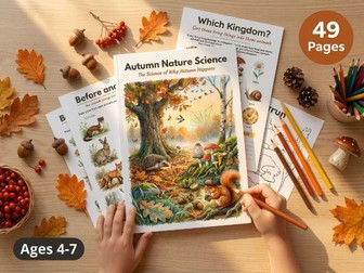 Autumn Nature Science Activities — Leaves, Hibernation, Migration, Ages 4-7