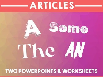 Grammar - Articles - 2 lessons