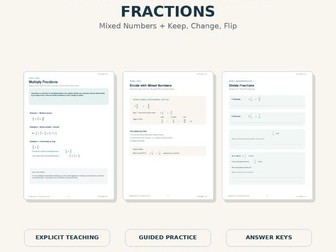Multiplying & Dividing Fractions Worksheets