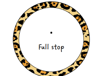 Leopard print Punctuation display