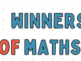 Winners of Math challenge