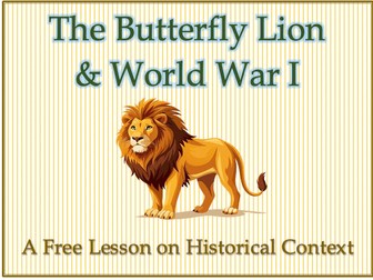 The Butterfly Lion & World War One