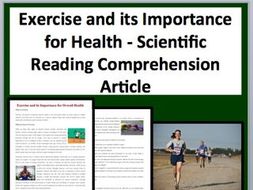 Exercise and its Importance for Health-A Science Reading Comprehension Resource