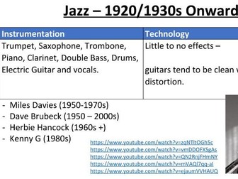 Music Technology Genres - Edexcel A Level Music Technology