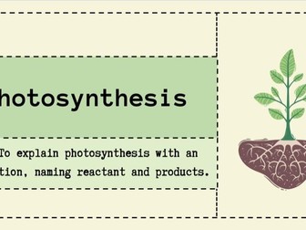 GCSE Biology Photosynthesis Topic