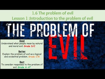 Lesson 1: Introduction to the problem of evil and suffering (OCR A LEVEL )