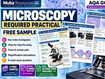 FREE AQA GCSE Microscopy Required Practical