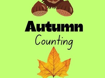 Counting leaves and chestnuts-EYFS Worksheet