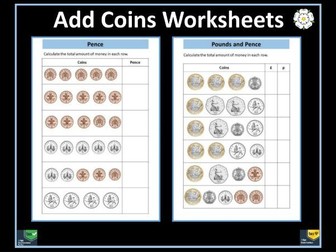 Adding Coins Worksheets