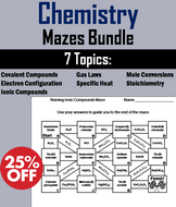 Chemistry: Science Maze Bundle