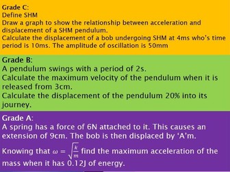 SHM and circular motion OCR A