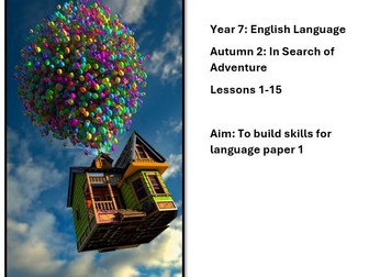 KS3: Adventure is out there English Language work booklet