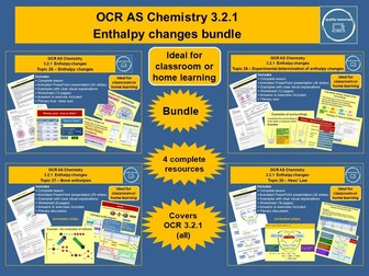 Enthalpy changes bundle OCR AS Chemistry