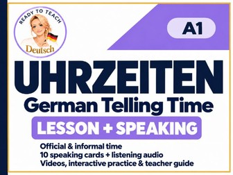 German Telling Time | Speaking & Listening A1