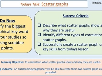 Scatter graphs