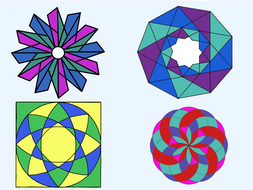 Colouring by fractions, decimals and percentages.