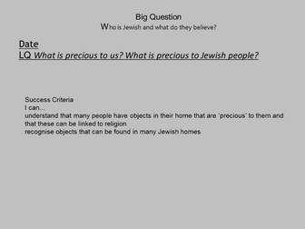 RE SMART + PPT "Who is Jewish and what do they believe?" PART ONE - 5 lessons and all resources