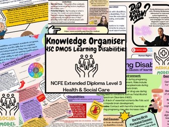 HSC DM05 Learning Disabilities - NCFE Extended Diploma Level 3  Health & Social Care