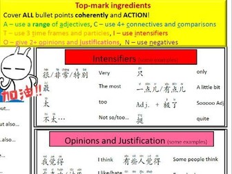 GCSE Chinese writing top-mark tips