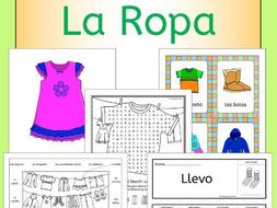 Spanish Clothes - La Ropa - activities, games and puzzles