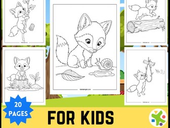 Fox Colouring Sheets – Woodland Animal Printables for EYFS & KS1