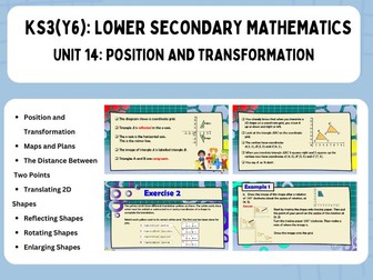 Unit 14: Position and Transformation