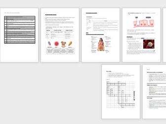 KS3 revision booklet Microbes and disease