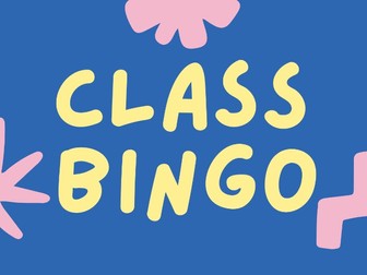 KS3 Friendship Bingo