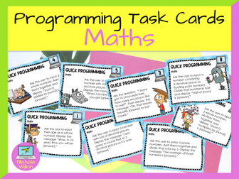 Programming Maths Task Cards