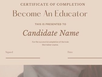 Become an educator