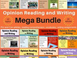 Opinion Reading and Writing MEGA BUNDLE