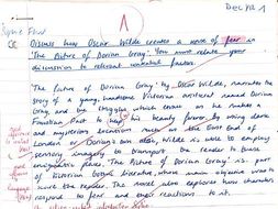 Dorian gray essays grade 12 picture