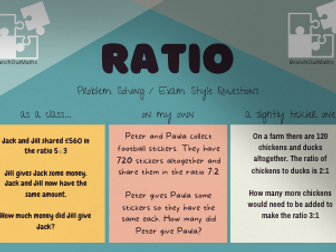 GCSE Maths (9-1) - Ratio - Problem Solving