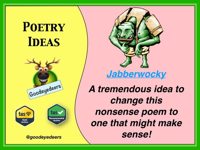 ‘Jabberwocky’ - Making Sense Of Nonsense - KS2/KS3 Poetry By ...