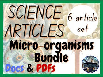 Micro-organisms 6 Article Set | Science Reading/Literacy | Life Science